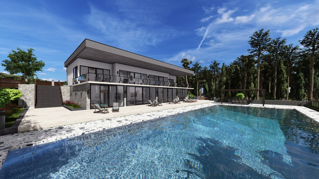 DKZM Architects, house project, one-floor house project, house design. education center design project